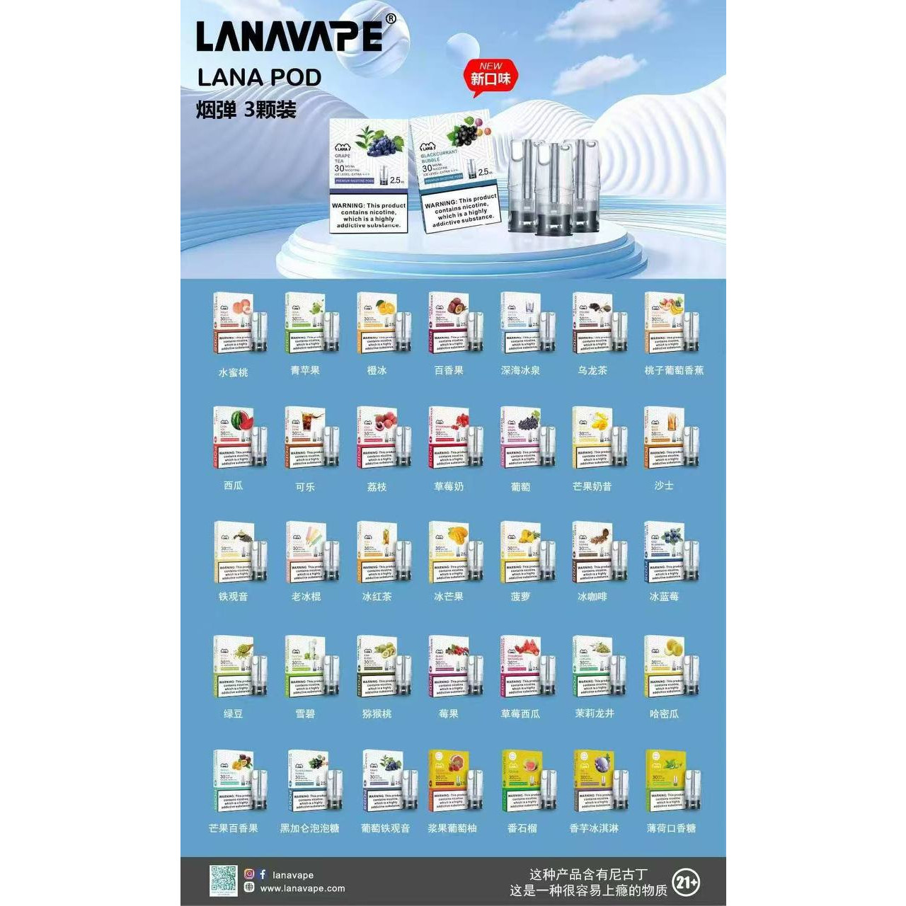 <p><strong>Lana煙彈&nbsp;</strong><br />
<strong>一代通用/3顆入/涼!</strong></p>